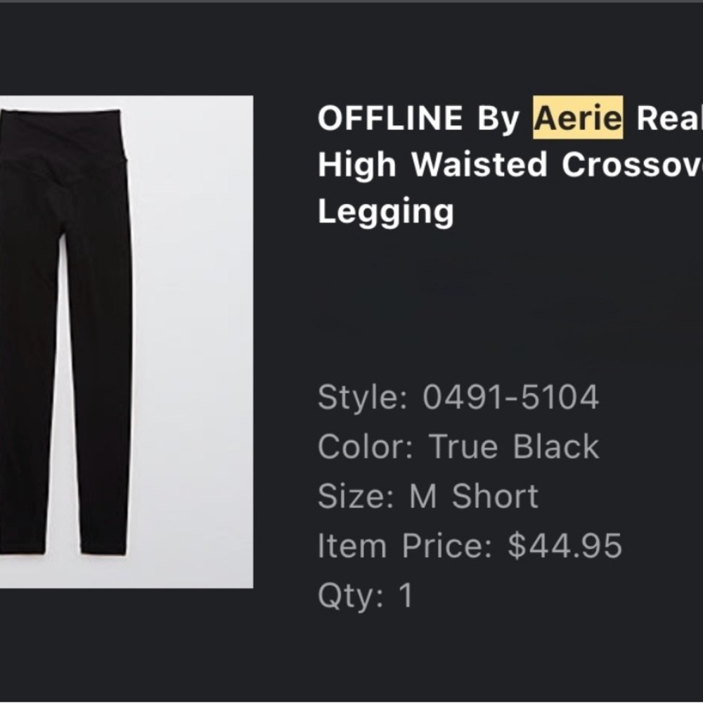 Aerie Offline Crossover Leggings Bundle size M short - Picture 12 of 14